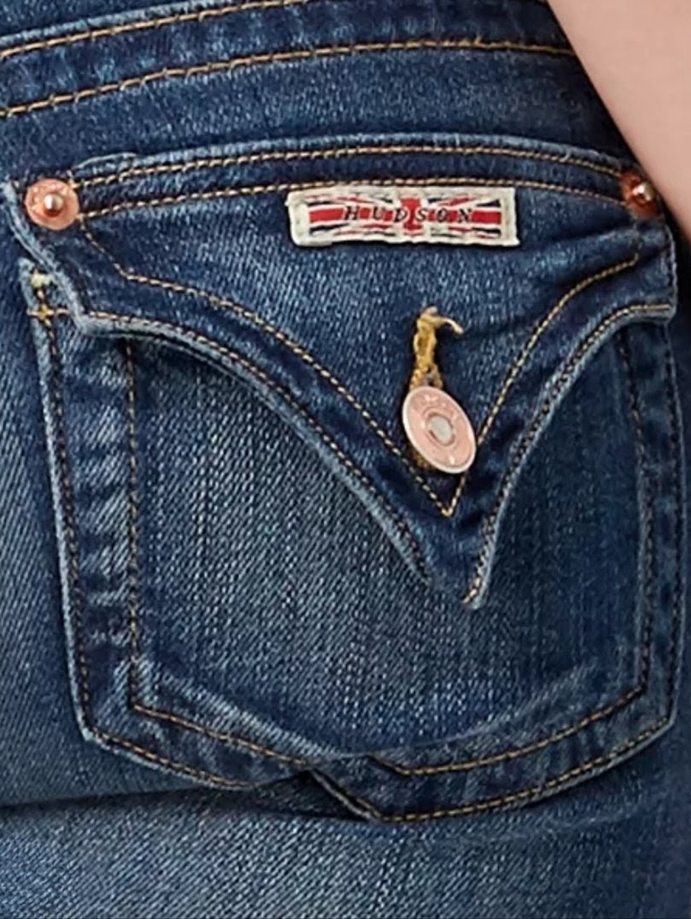 Dark Wash Women’s Bootcut Hudson Jeans - Classic Denim - Picture 4 of 8